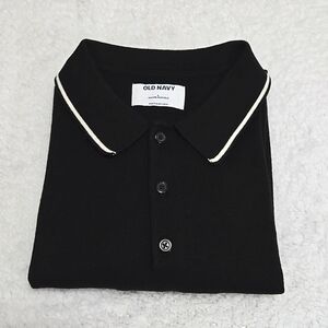 Old Navy Black Polo Sweater